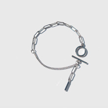[러쉬오프] Tickling Silver Chain Bracelet  - surgical steel+ steel