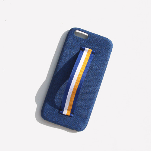 [러쉬오프] Stripe Holding Belt Phonecase- Blue/스트라이프 홀딩벨트 아이폰케이스-블루
