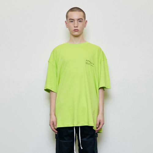 [디프리크] Oversized &#039;Visible&#039; T-shirt Neon