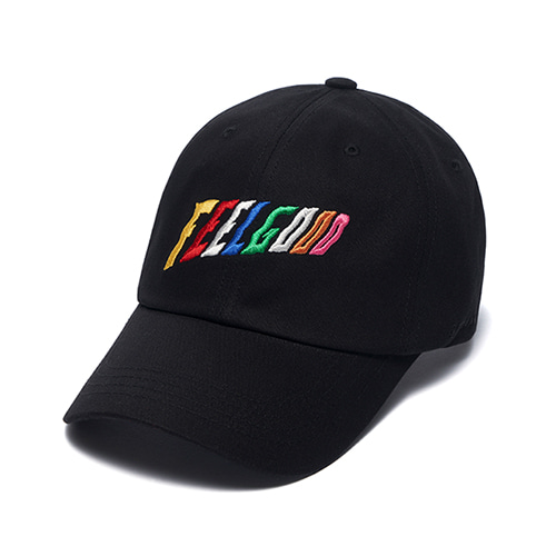 [스티그마] RAINBOW BASEBALL CAP - BLACK
