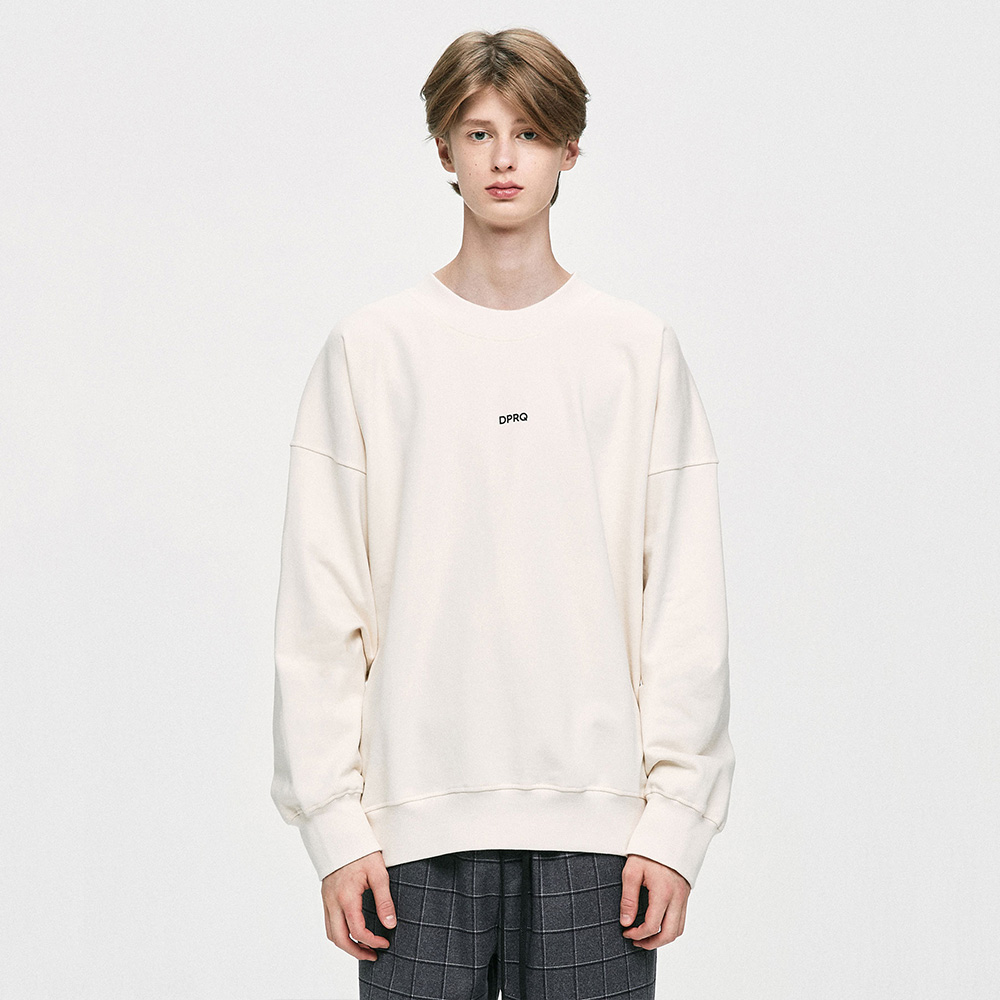[디프리크] Logo Sweatshirt - Ivory