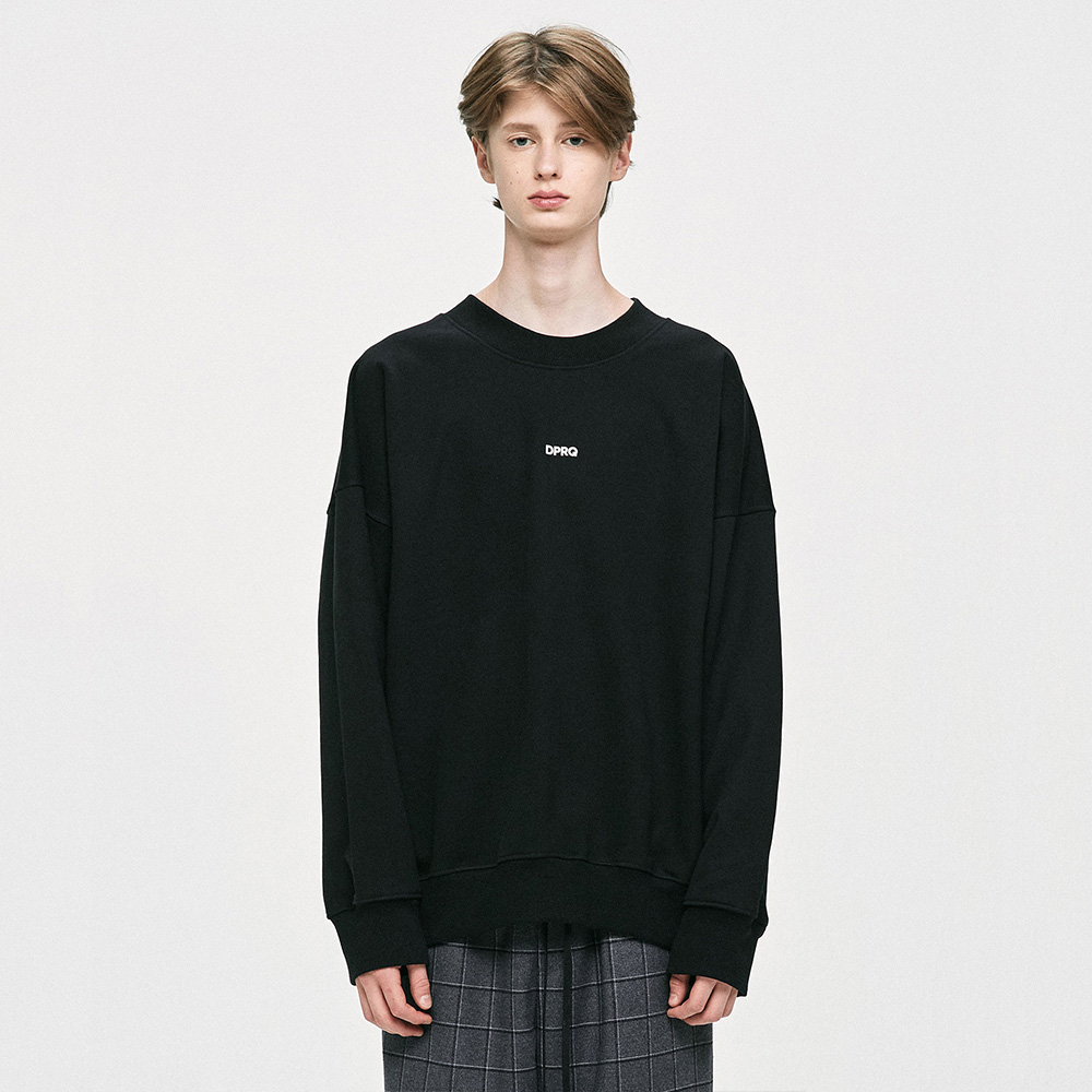 [디프리크] Logo Sweatshirt - Black