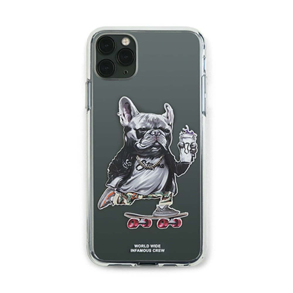 [스티그마] PHONE CASE BULL DOG CLEAR iPHONE 11 / 11 Pro / 11 Pro Max