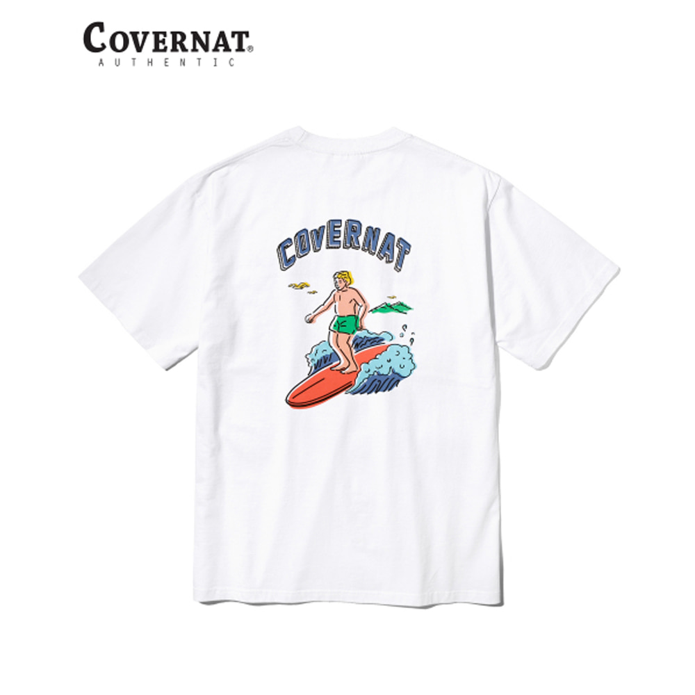 [커버낫] 서퍼맨 티셔츠 화이트