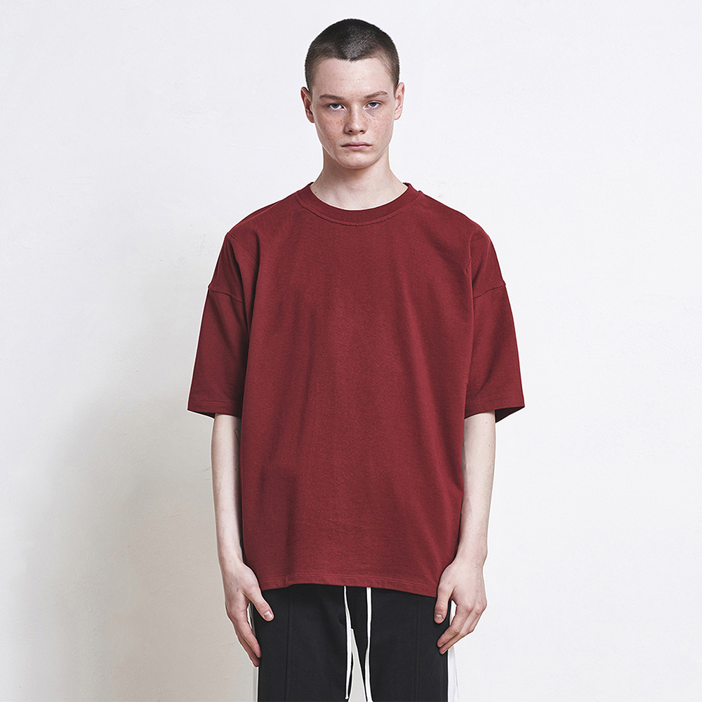 [박서준 / NCT 쟈니 착용] [디프리크] Oversized Basic T-shirt - Red