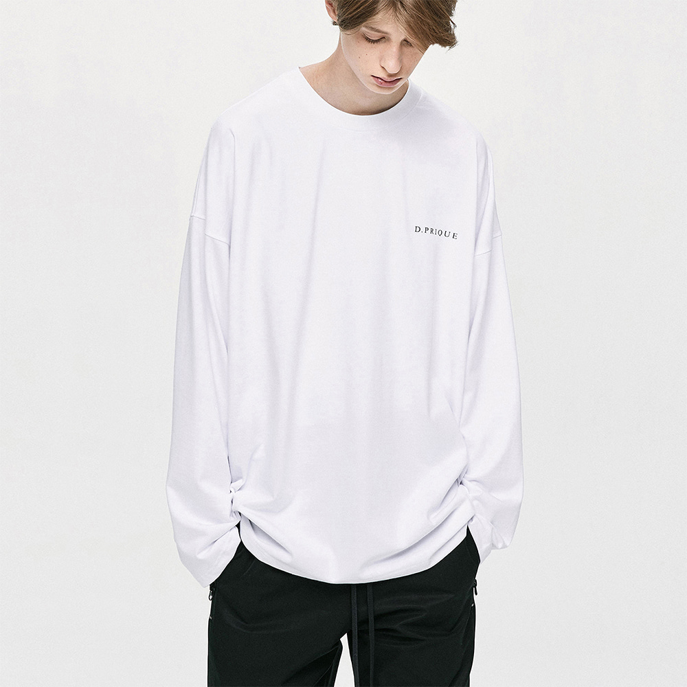 [디프리크] Oversized Long Sleeve T-Shirt - White