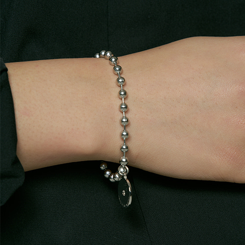 [하와] Midnight ball chain bracelet