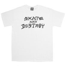 [트래셔] Skate And Destroy Tee - White