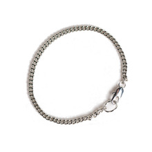 [러쉬오프] Unisex The  Basic Silver Chain Bracelet - Surgical Steel