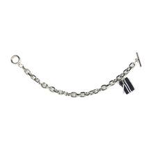 [러쉬오프] Stripe Point Round Chain Bracelet - Surgical Steel