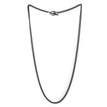 [러쉬오프] Unisex Basic Black Chain Necklace
