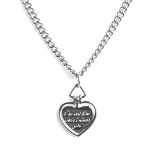 [러쉬오프] Lettering Heart Chain Necklace - Surgical Steel