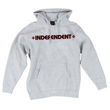 [인디펜던트] Bar/Cross Pullover Hooded L/S Sweatshirt - Grey