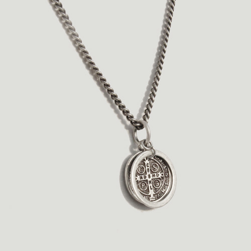 [러쉬오프] Benedictus Ring Necklace /베네딕토 링 목걸이(925 은도금)