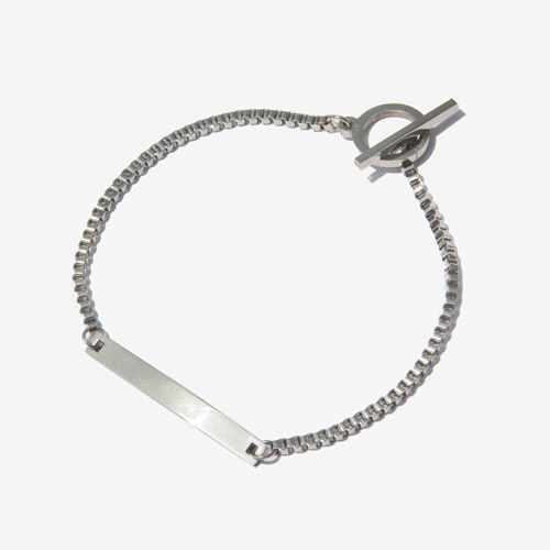 [러쉬오프] Bending Square Chain Bracelet/ 벤딩 스퀘어 체인팔찌