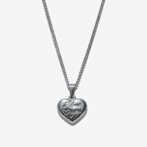 [러쉬오프] Surgical Steel I LOVE YOU Pendant Chain Necklace  / 아이 러브유 체인 목걸이