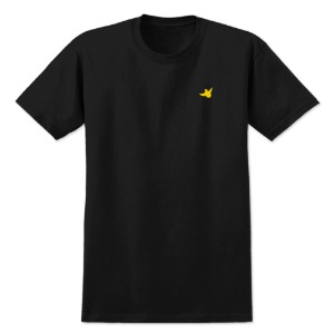 [크루키드] OG BIRD EMB S/S T-Shirt - BLACK/YELLOW 51023484A