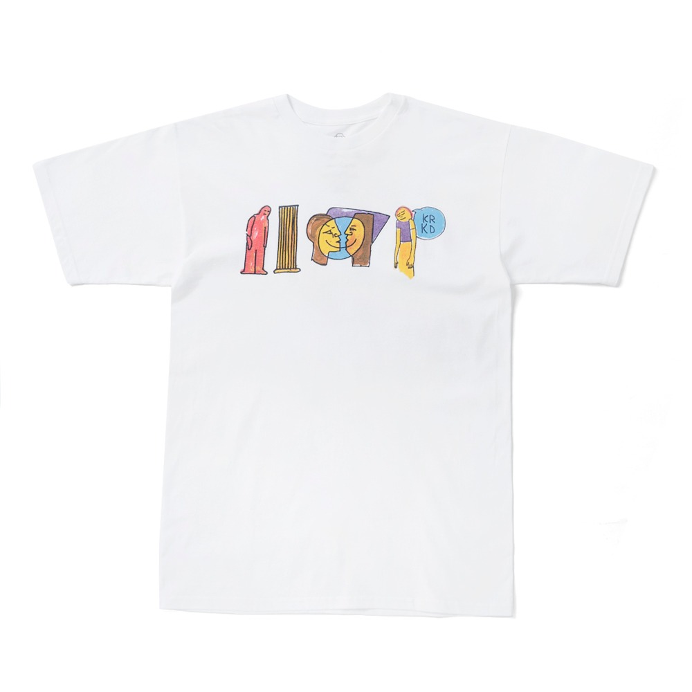 [크루키드] KRKD S/S T-Shirt - WHITE/MULTI-COLORED 51023503