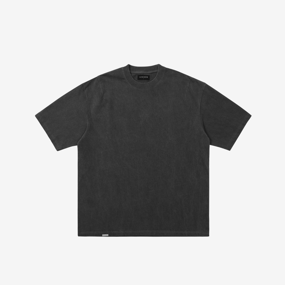 [디프리크] Classic Cotton T-Shirt - Washed Black