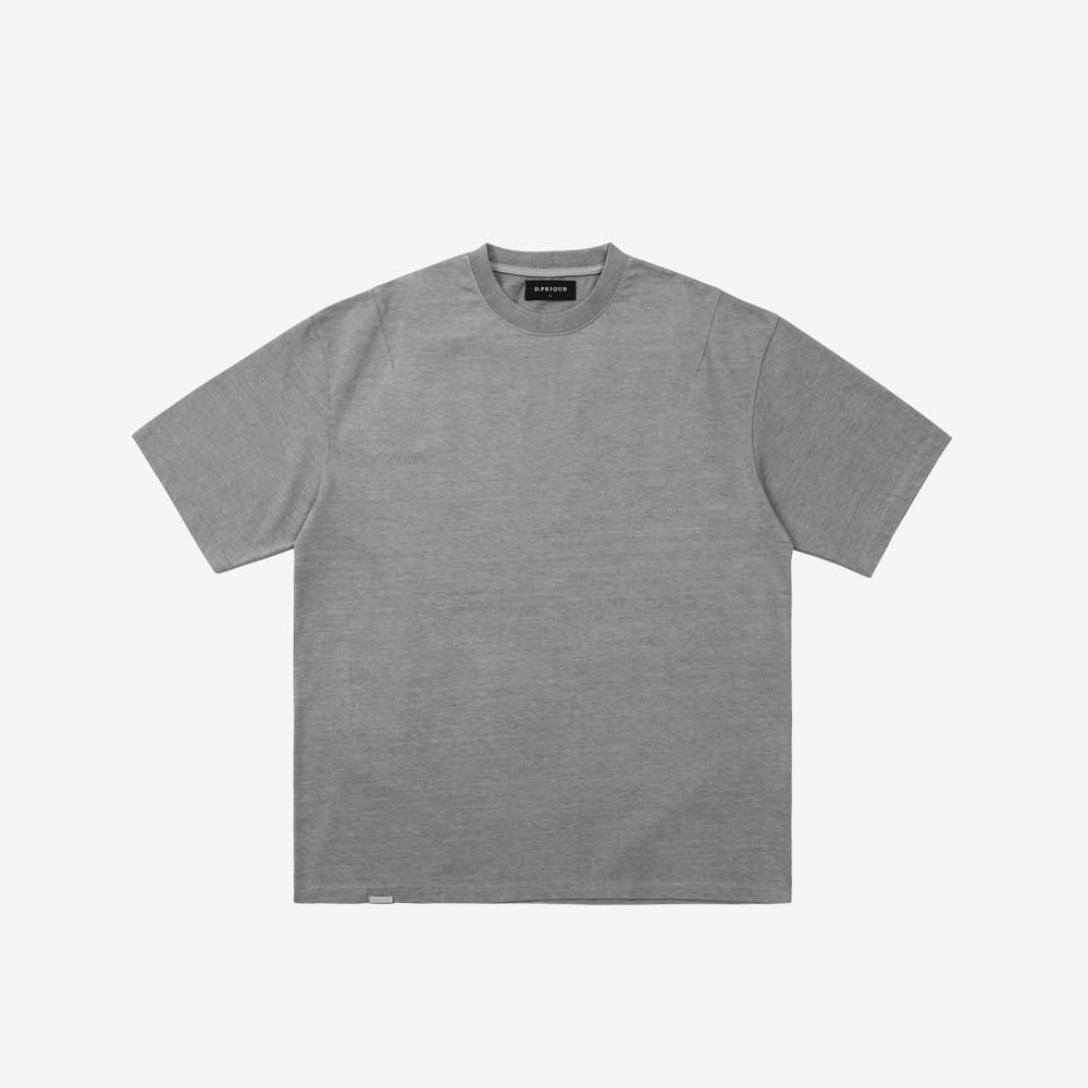 [디프리크] Classic Cotton T-Shirt - Washed Grey