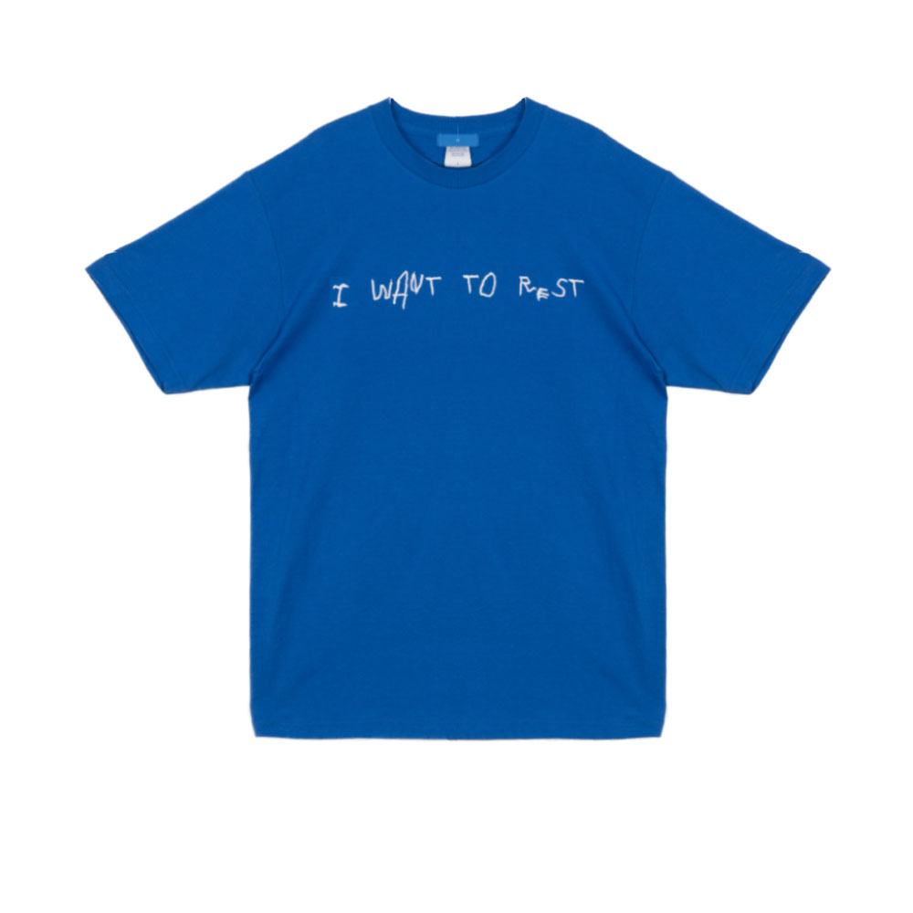 [엔비엔씨] I Want to Rest T-Shirts - Blue