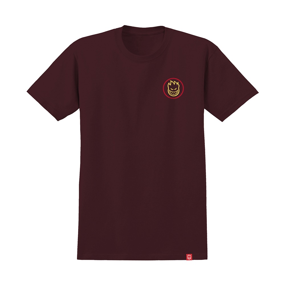 [스핏파이어] CLASSIC SWIRL FADE S/S T-Shirt - BURGUNDY/RED&amp;YELLOW 51010534N