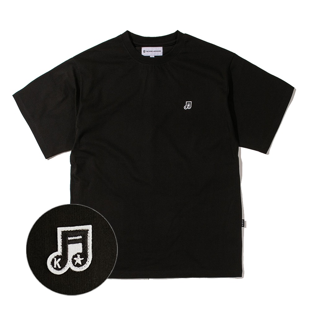 [킹아카이브]Logo Wappen T-Shirt-Black