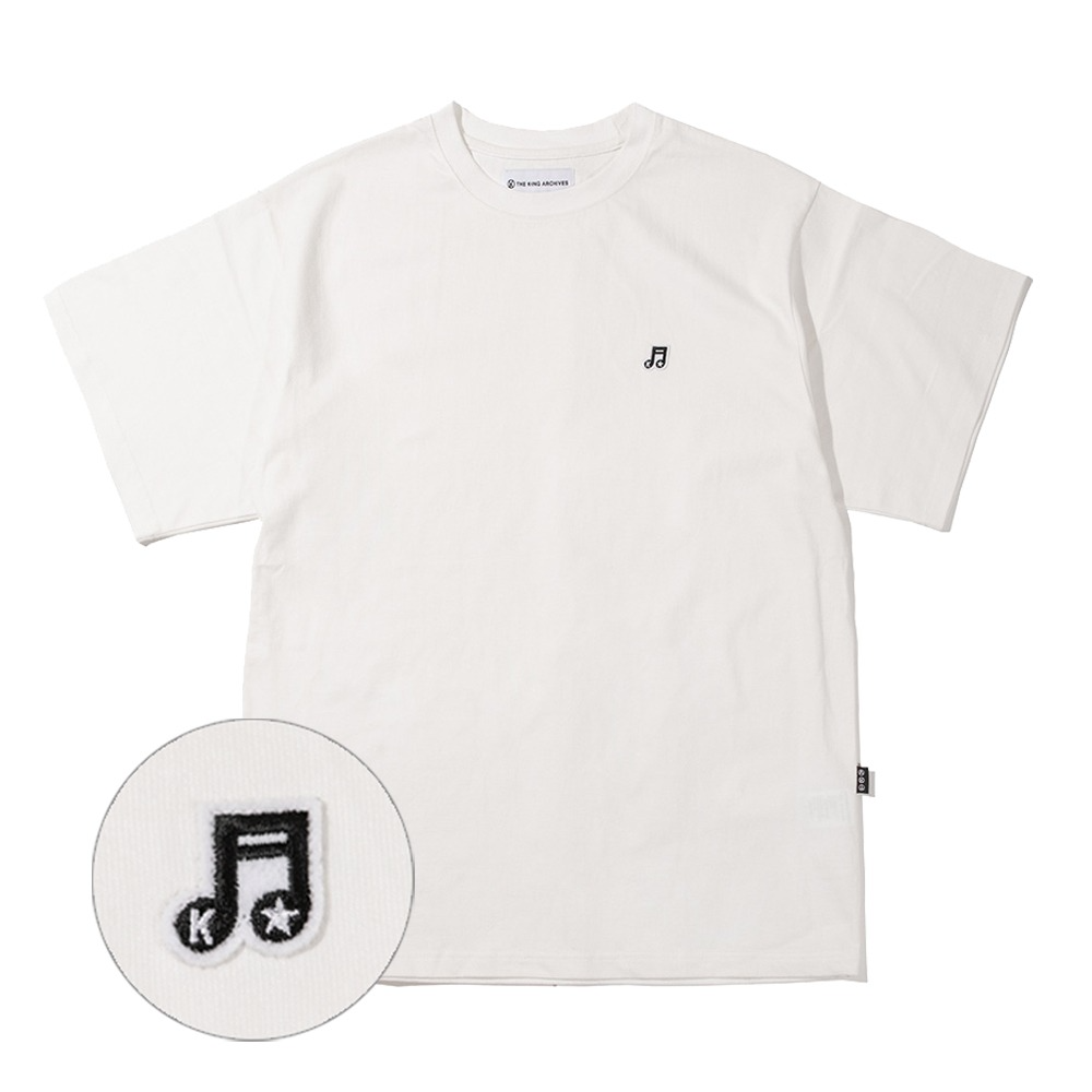 [킹아카이브]Logo Wappen T-Shirt -White