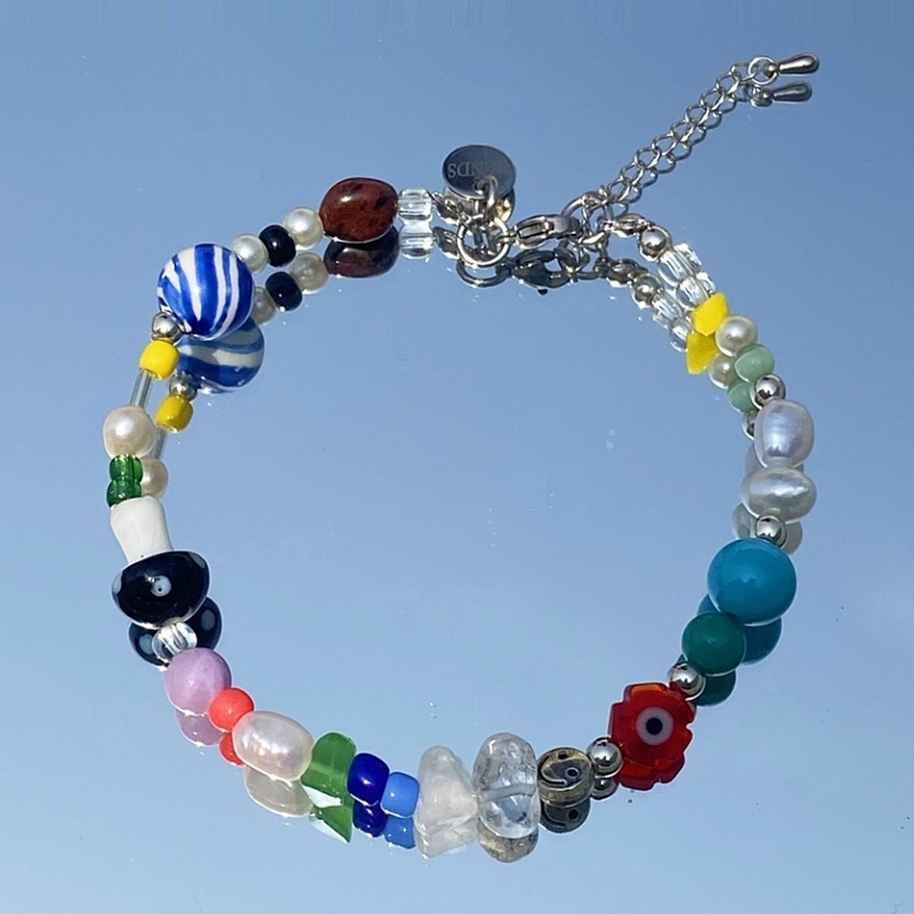 [런디에스] multi beads bracelet 02