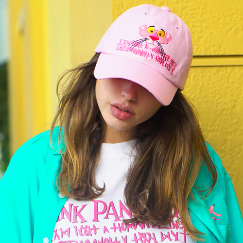 [아임낫어휴먼비잉] [PPXHB] Pink Panther Face Ball Cap - Pink