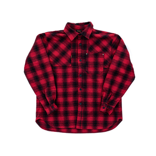 [스테이지 네임] VINTAGE check shirts jacket_RED