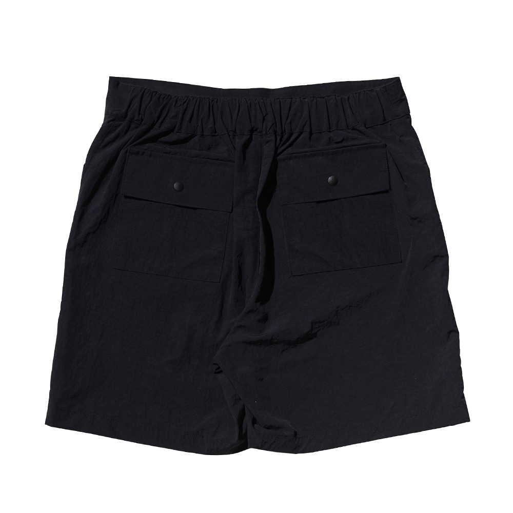 [필이너프] Nylon Logo Shorts / Black