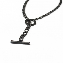 [러쉬오프] Unisex The Ring Black Chain Necklace