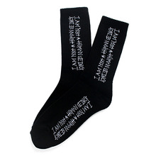 [아임낫어휴먼비잉] Basic Logo Socks - Black