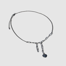 [러쉬오프] Unique Charming Silver Necklace - Round Pandant