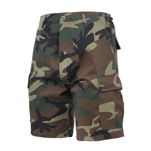 [로스코] Colored Camo BDU Shorts - Woodland Camo