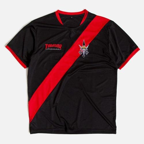 [트래셔] THRASHER FUTBOL Jersey - Black/Red