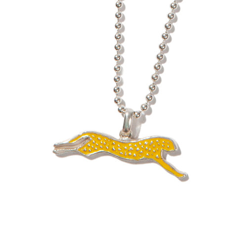 [크루치] Cheetah necklace (silver,yellow)
