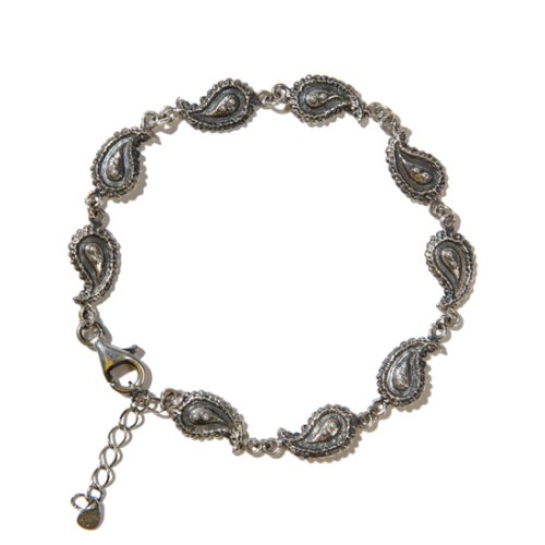 [크루치] paisley bracelet (silver)