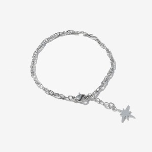 [러쉬오프] Surgical Steel Twinkle Star Chain Bracelet / 트윙클 스타 체인 팔찌,발찌