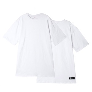 [리플라이퍼키] 스탠다드 레이어드 롱 티셔츠(White)