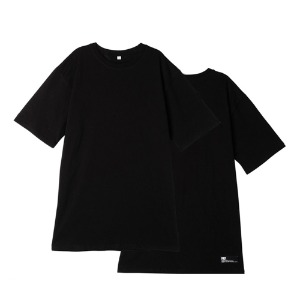 [리플라이퍼키] 스탠다드 레이어드 롱 티셔츠(Black)