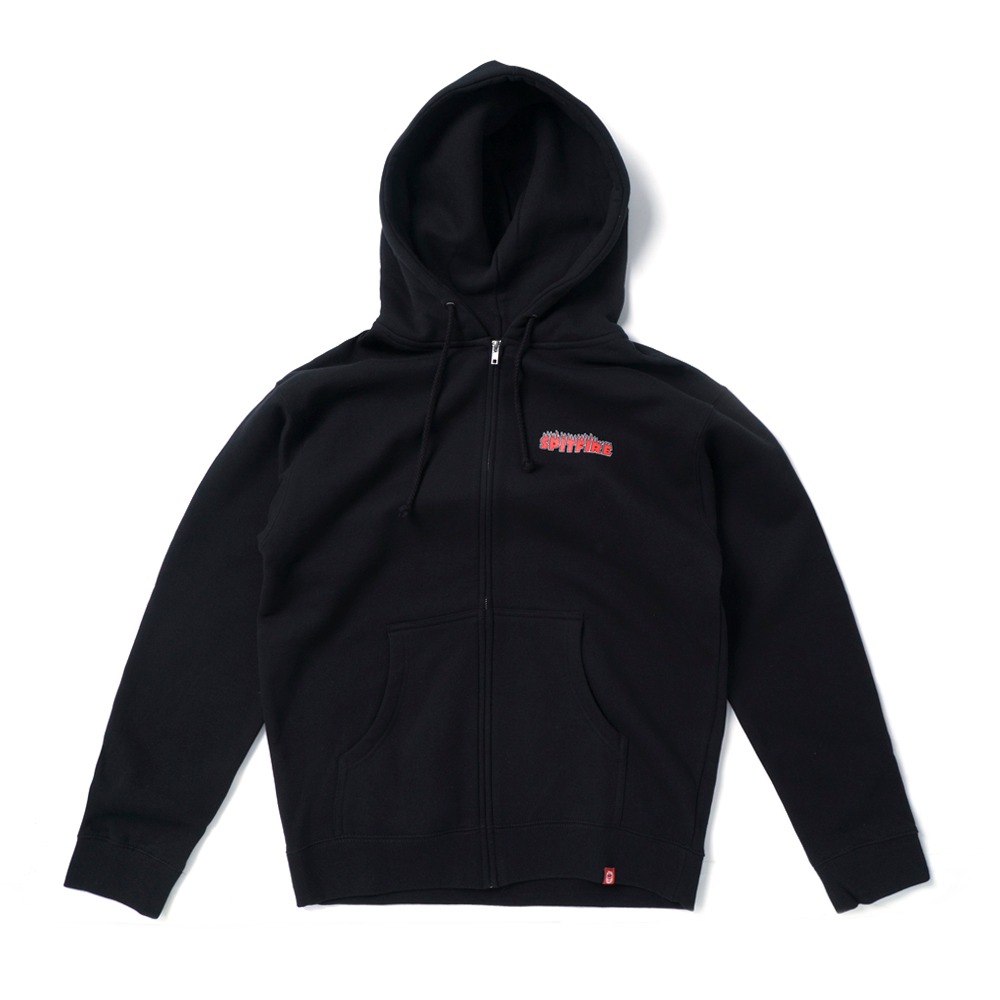[스핏파이어] DEMONSEED Hooded Zip Up Sweatshirt - BLACK/MULTI-COLORED 53210110
