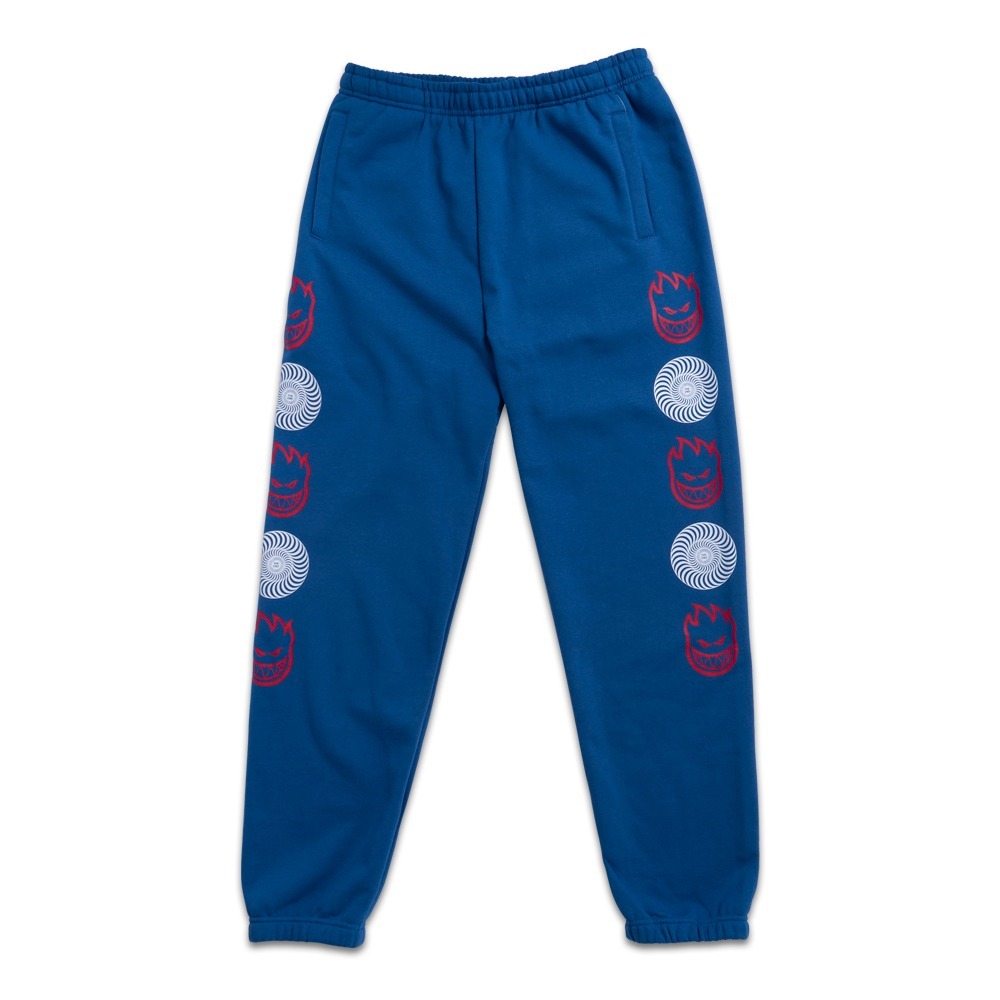 [스핏파이어] BIGHEAD SWIRL COMBO Custom Sweatpants - ROYAL/RED&amp;WHITE 55010073A