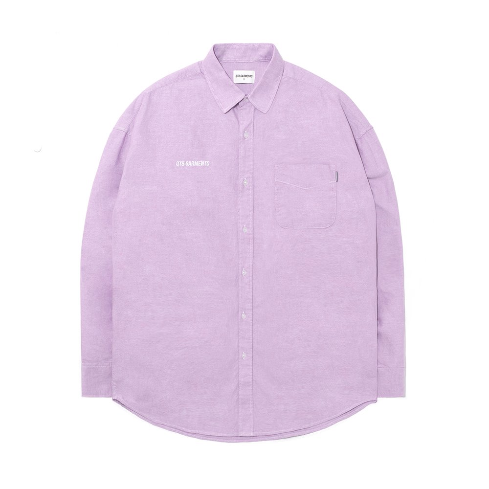 [큐티에잇] MR Oxford Oversize Shirt (Purple)