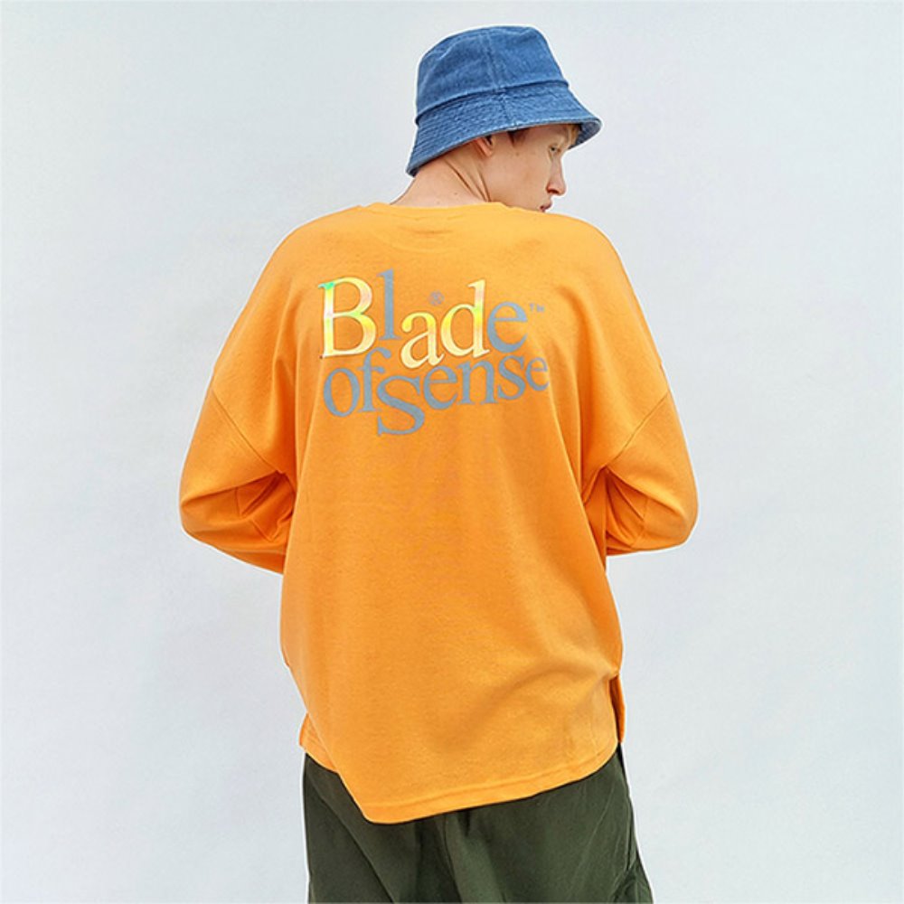 [텐블레이드] Bad Reflective Logo T-shirt-orange