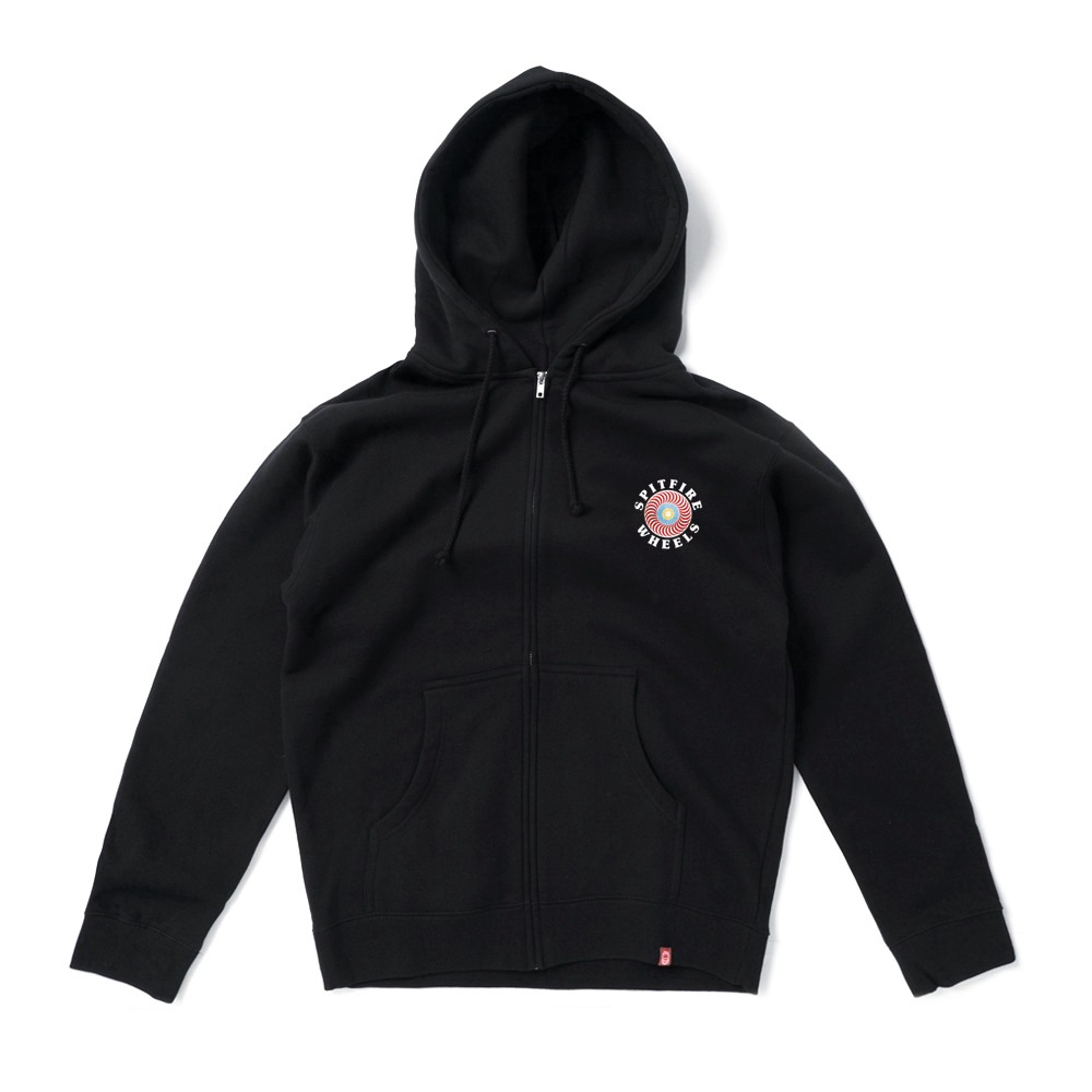 [스핏파이어] OG CLASSIC FILL Hooded Zip Up Sweatshirt - BLACK/MULTI-COLORED 53210111