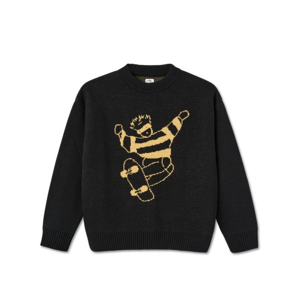 [폴라스케이트] Skate Dude Knit Sweater - Black