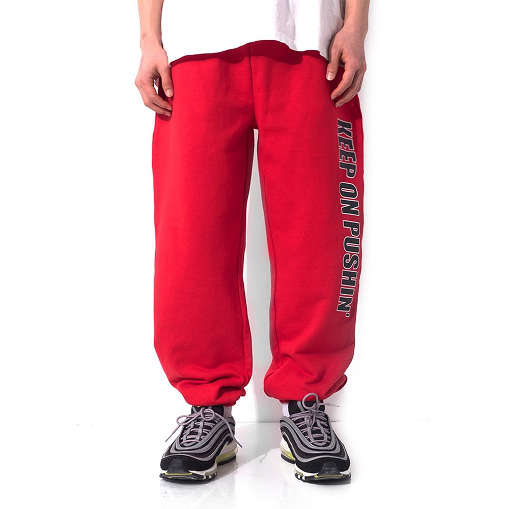 [큐티에잇] WA KOP Side Logo Sweat Pant (Red)
