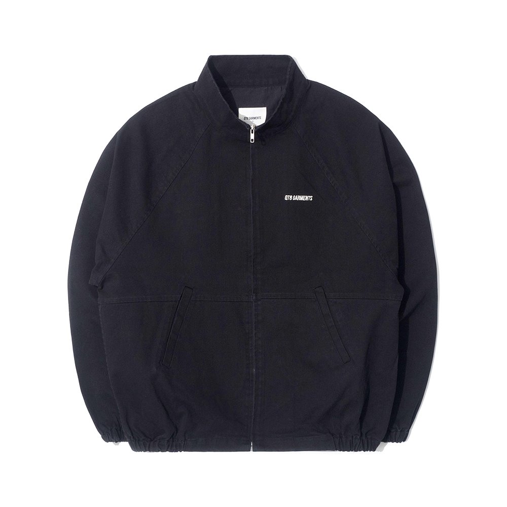 [큐티에잇] WA Cotton Raglan Jacket (Black)